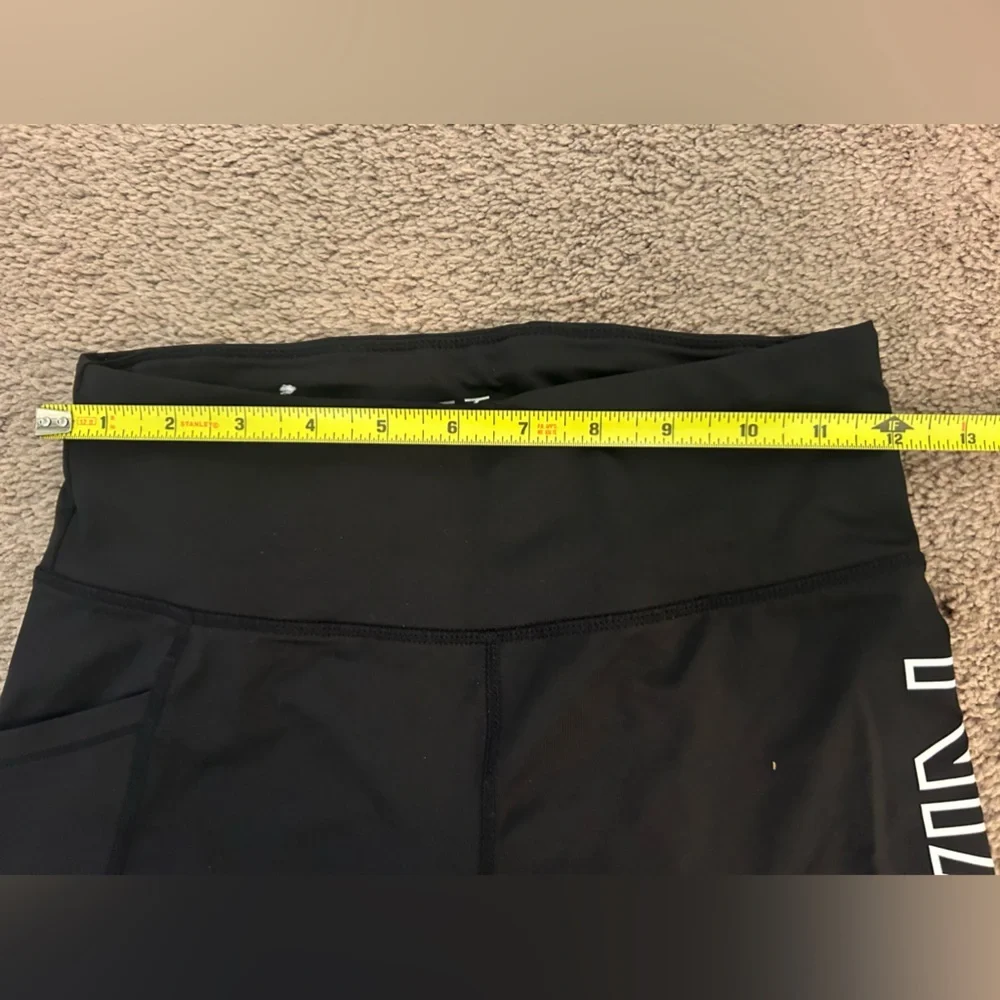 Womens CALVIN KLEIN Size Small Black Biker Shorts 7” Inseam Athletic Workout Run